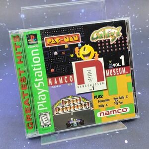 Namco Museum Vol. 1 Sony PlayStation PS1 Greatest Hits Pac-Man Galaga CIB Game